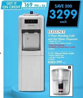 Makro ELEGANCE Floor Standing Cold and Hot Water Dispenser offer