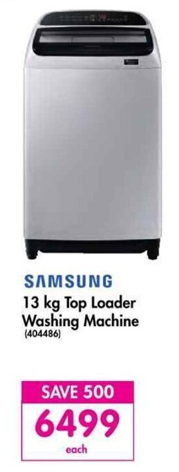 Makro SAMSUNG 13kg Top Loader Washing Machine offer