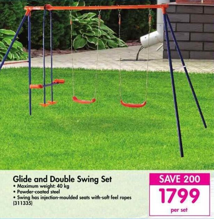 Glide and Double Swing Set offer at Makro