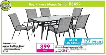 Makro terraceleisure Manor Textilene Chair offer