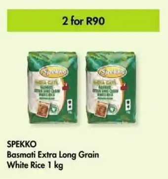 Makro Spekko Basmati Extra Long Grain White Rice 2 x 1kg offer