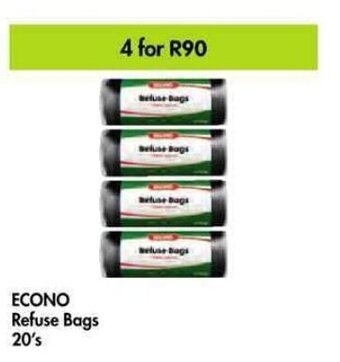 Makro ECONO Refuse Bags 4 x 20's offer