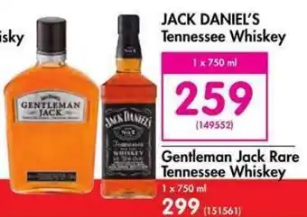 Makro JACK DANIEL'S Tennessee Whisky 750ml offer