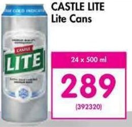 Makro CASTLE Lite cans 24 x 500ml offer