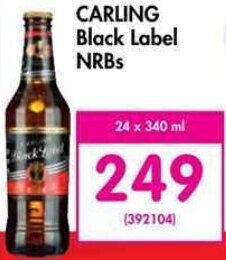 Makro CARLING Black Label NRBs 24 x 340ml offer