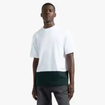 Markham Mkm white/green colour block t-shirt offer