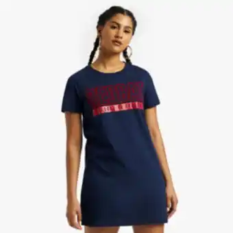 Sportscene Redbat women's navy t-shirt dress offer