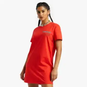 Sportscene Redbat women's red t-shirt dress offer