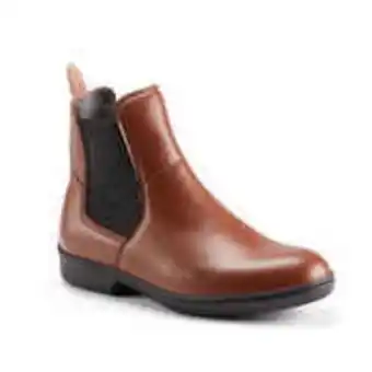 Decathlon 500 adult horse riding jodhpur boots - brown offer