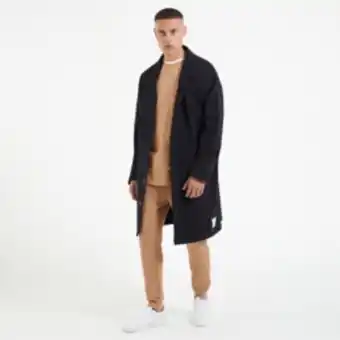 The FIX Men's black 'changes' duster coat offer