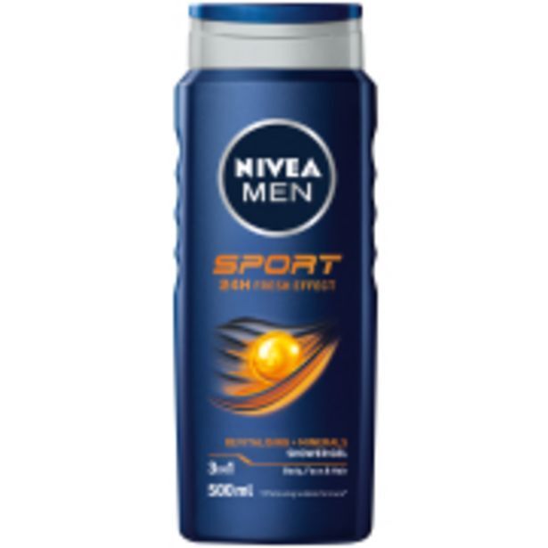Sport shower gel 500ml offer at Clicks
