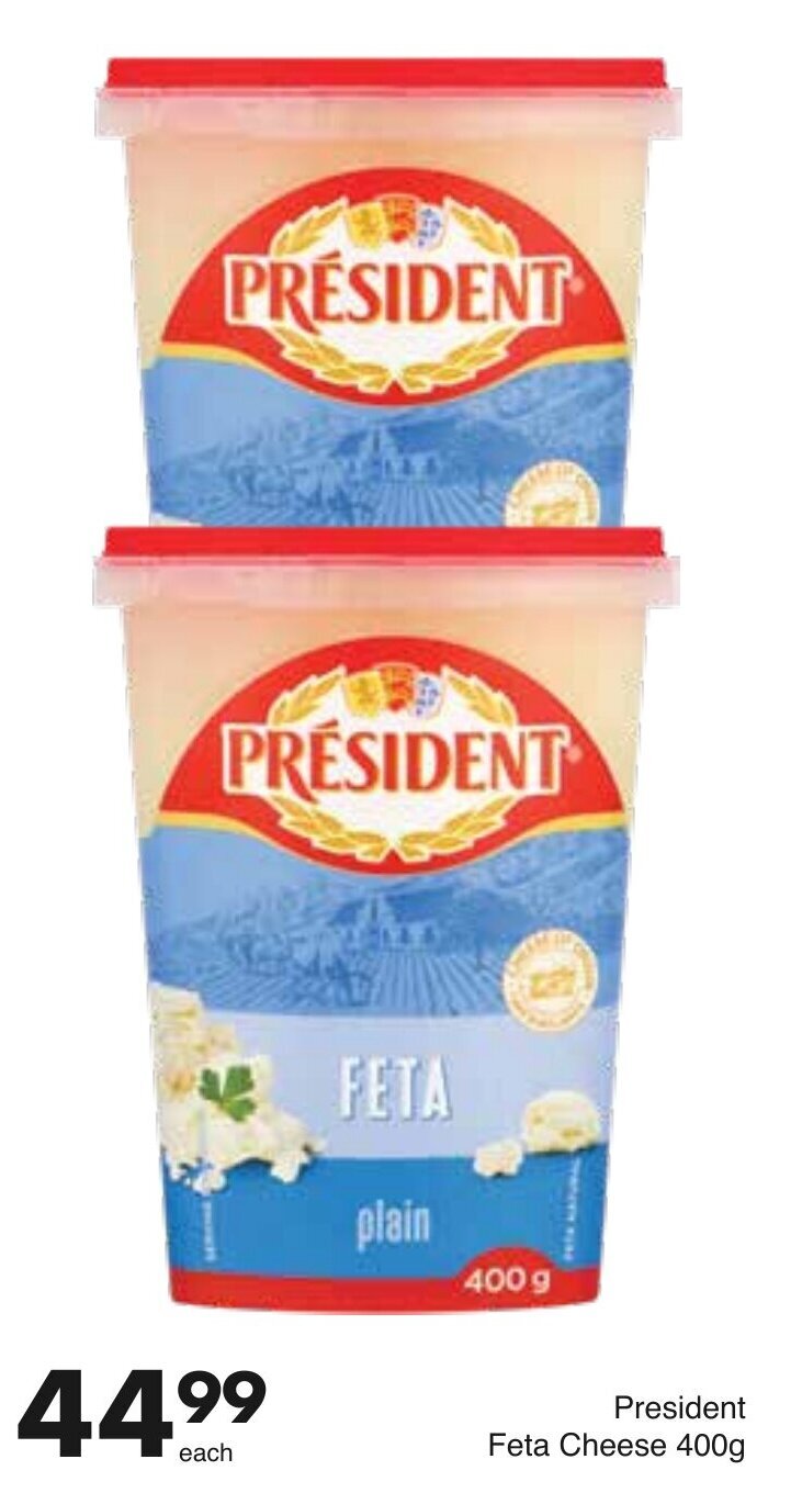 Président Feta Cheese Plain 400g offer at Save