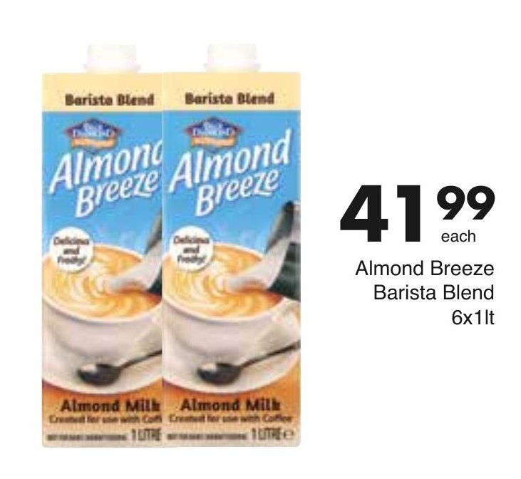 Almond Breeze Barista Blend 6 x 1lt offer at Save