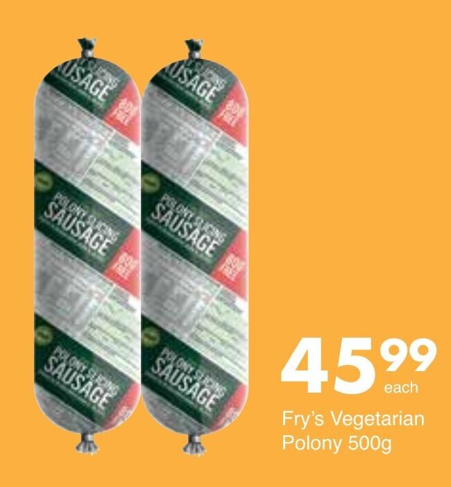 Fry's Vegetarian Polony 500g offer at Save