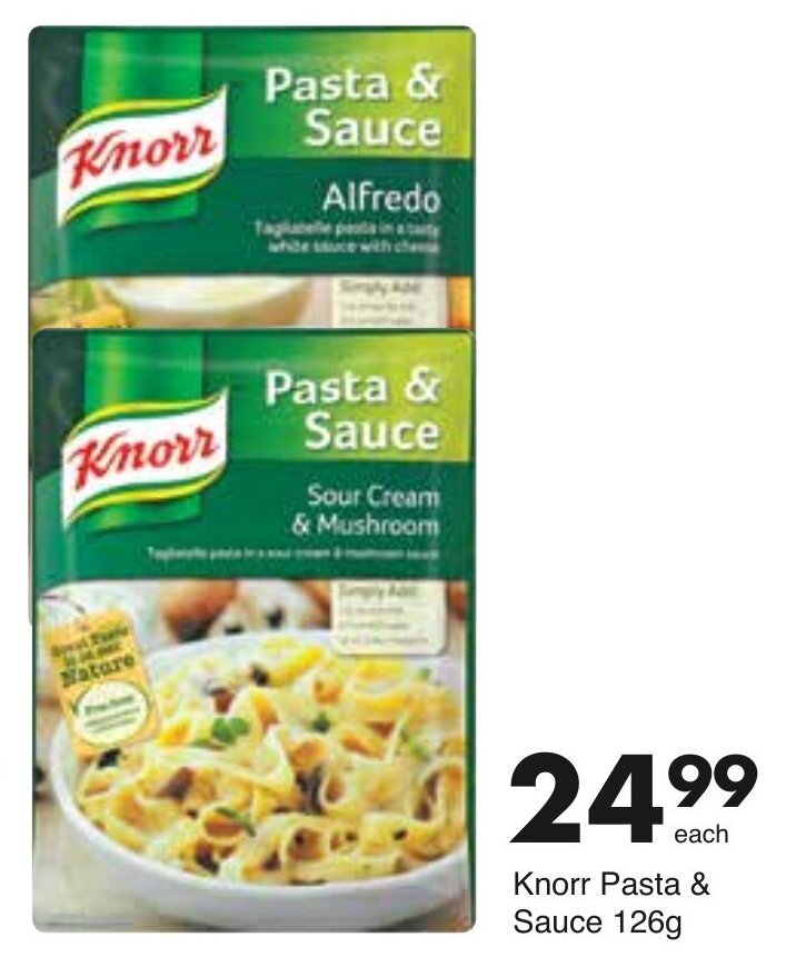 Knorr Pasta & Sauce 126g offer at Save