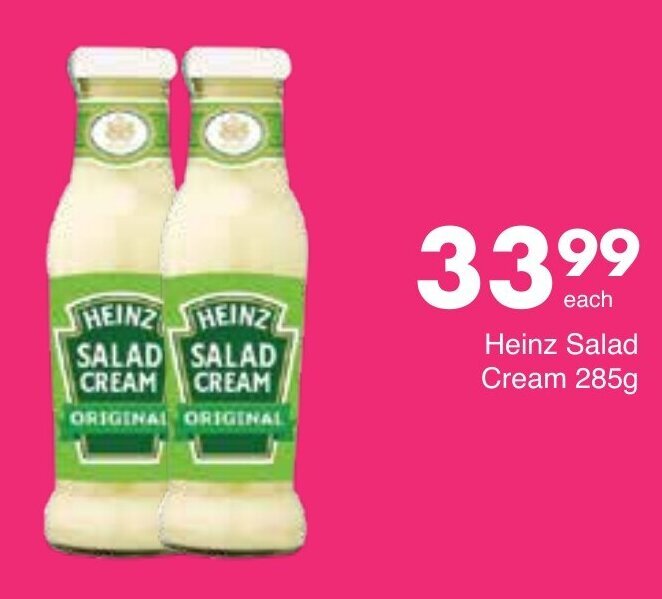 Heinz Salad Cream 285g offer at Save