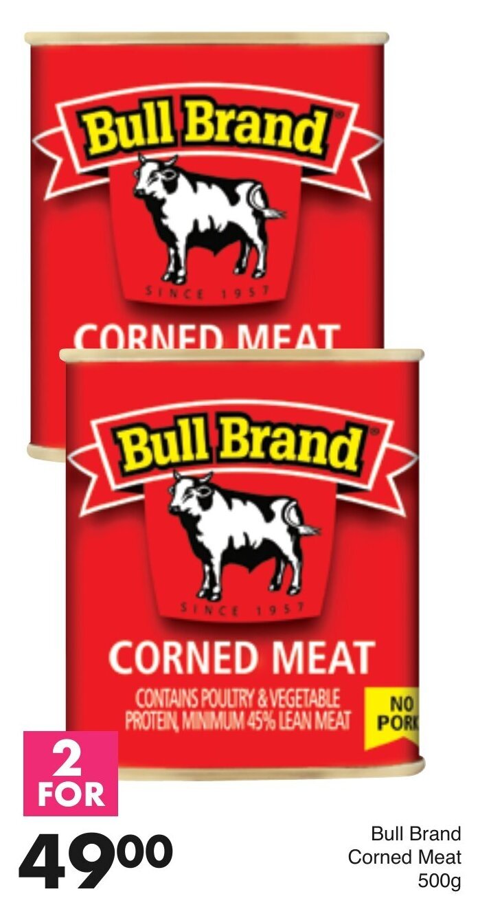 Bull Brand Corned Meat 2 x 500g offer at Save