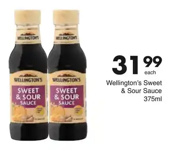 Save Wellington's Sweet & Sour Sauce 375ml offer