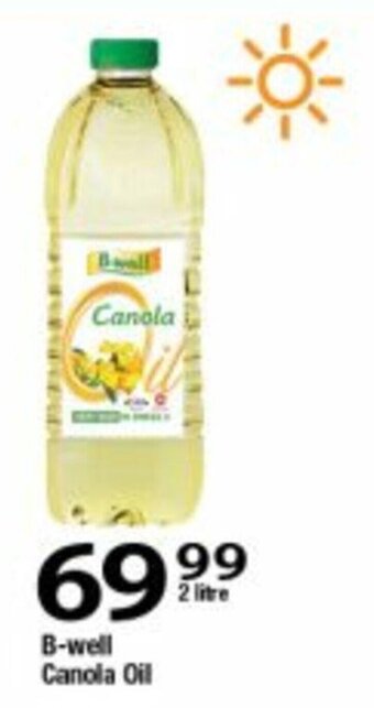 Oxford Freshmarket B-well Canola Oil 2 litre offer