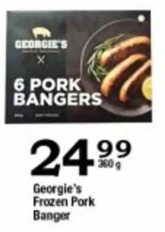 Oxford Freshmarket Georgie's Frozen Pork Bangers 360g offer