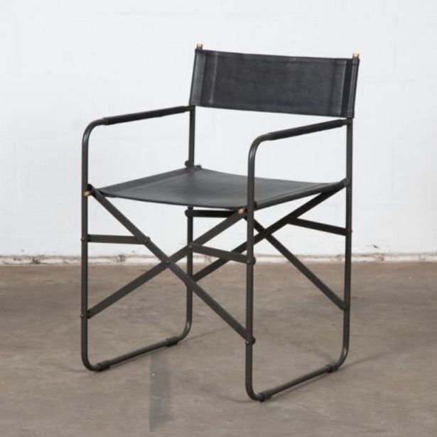 Director chair black leather offer at Weylandts