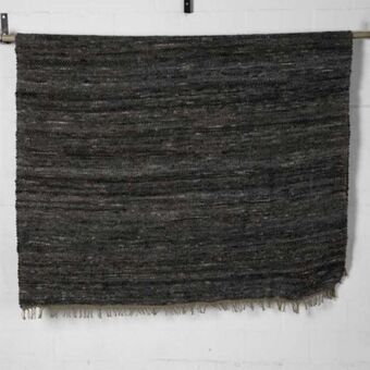 Wool rug black