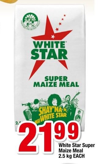 White Star Super Maize Meal 2.5kg each