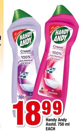 OK Foods Handy Andy Asstd 750ml each offer
