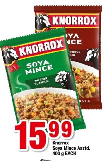 Knorrox Soya Mince Asstd 400g each