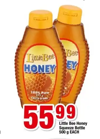 OK Foods Little Bee Honey Squeeze Bottle 500g each offer