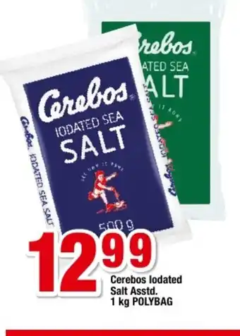 OK Foods Cerebos Iodated Salt Asstd 1kg Polybag offer