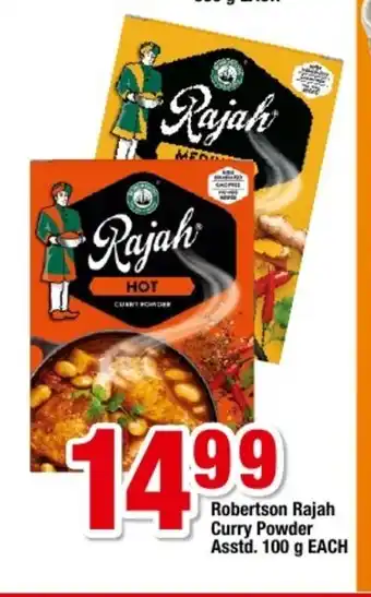 OK Foods Robertson Rajah Curry Powder Asstd 100g each offer