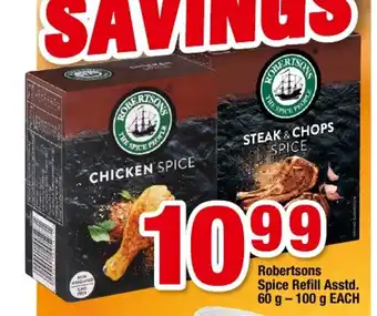 OK Foods Robertsons Spice Refill Asstd 60g - 100g each offer