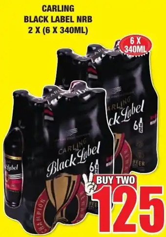 Boxer Liquors Carling Black Label NRB 2 x 6 x 340ml offer