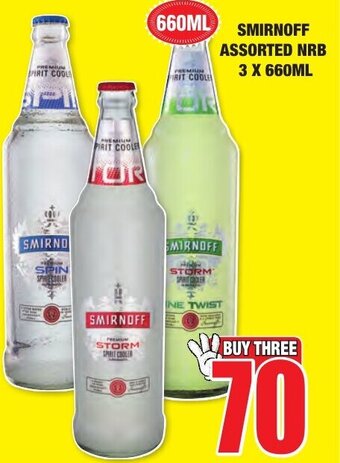 Smirnoff Assorted NRB 3 x 660ml