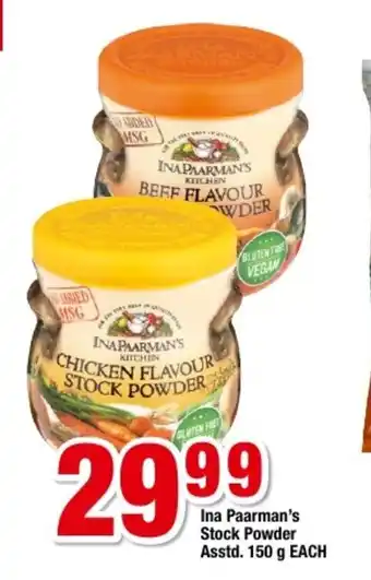 OK Foods Ina Paarman's Stock Powder Asstd 150g each offer