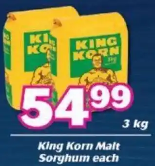 Cambridge Food King Korn Malt Sorghum 3kg offer