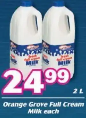 Cambridge Food Orange Grove Full Cream Milk 2L offer