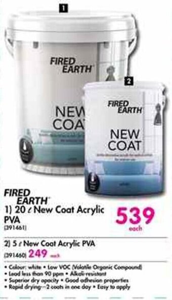 Makro Fired Earth New Coat Acrylic PVA 20L offer