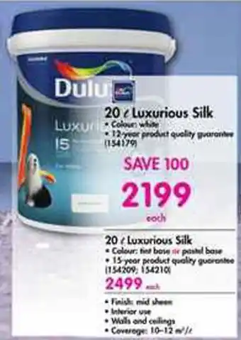 Makro Luxurious Silk 20L offer