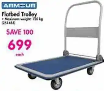 Makro Armcur Flatbed Trolley 150kg offer