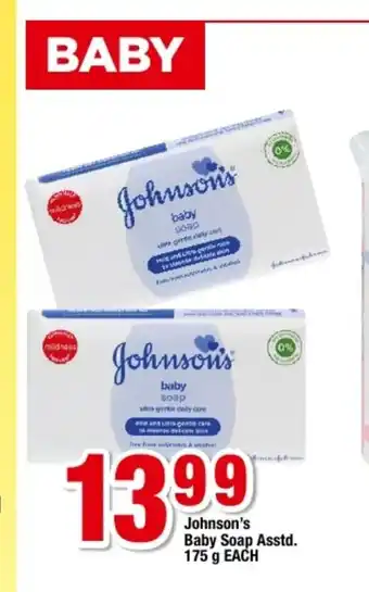 OK Foods Johnson's Baby Soap Asstd 175g each offer