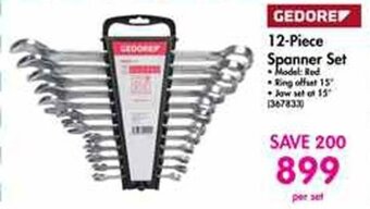 Gedore 12-Piece Spanner Set
