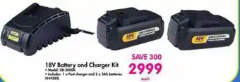 Battery and Charger Kit 18V