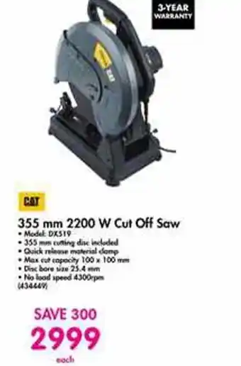 Makro Cat Cut Off Saw 355mm 2200W offer