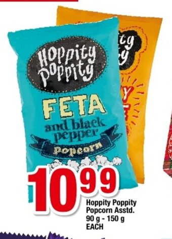 Hoppity Poppity Popcorn Asstd 90g-150g each