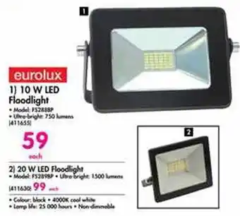 Makro Eurolux LED Floodlight 10W offer