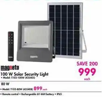 Makro Magneto Solar Security Light 100W offer