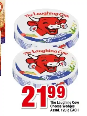 OK Foods The Laughing Cow Cheese Wedges Asstd 120g each offer