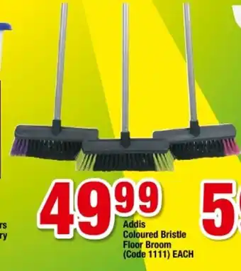 OK Foods Addis Coloured Bristle Floor Broom each offer